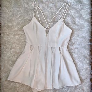 Here Comes The Sun White Romper
